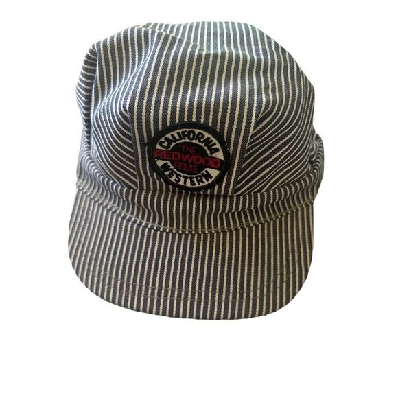 Vintage Other - California Western The Redwood Route Fitted Conductor Engineer Railroad Hat